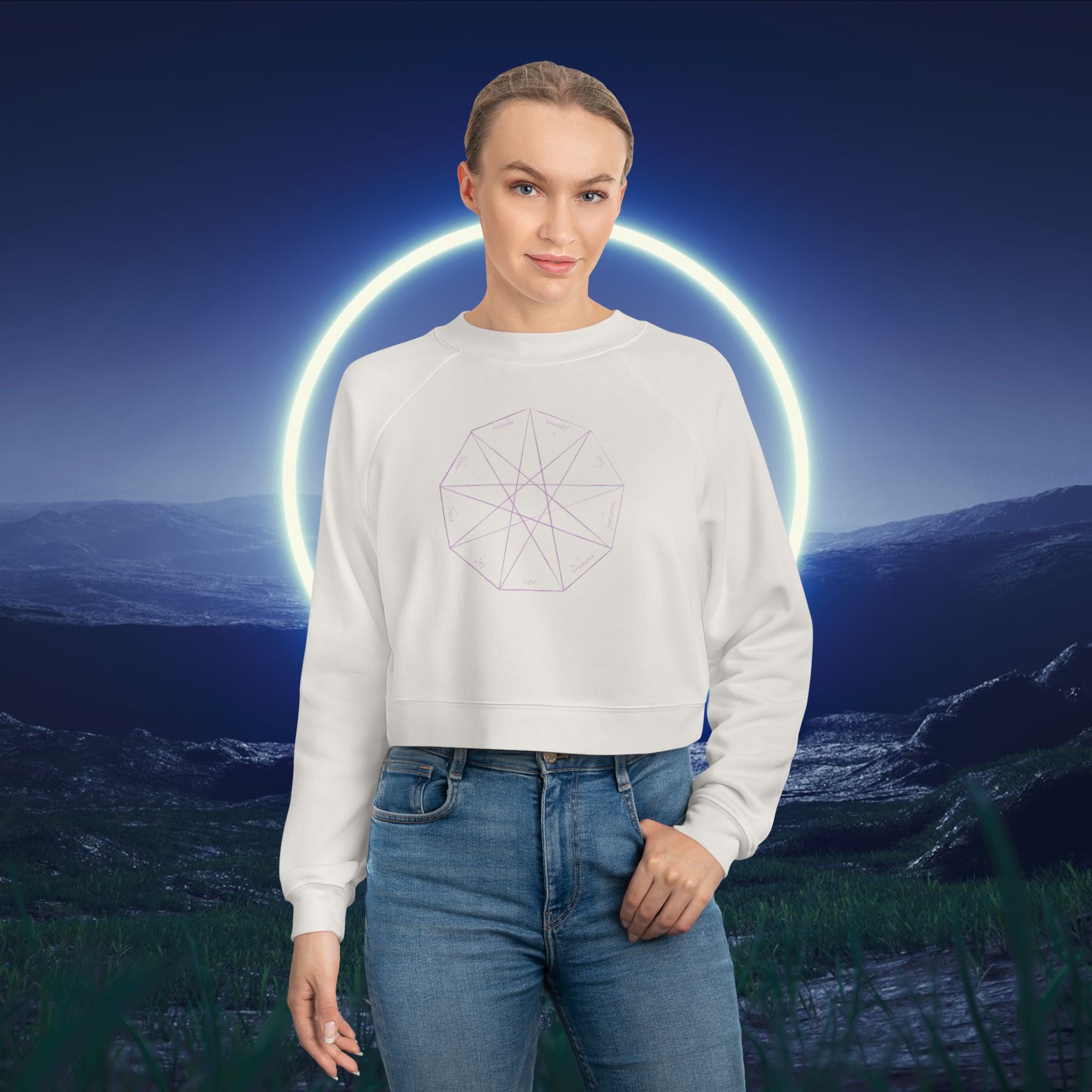 Cropped Fleece Pullover