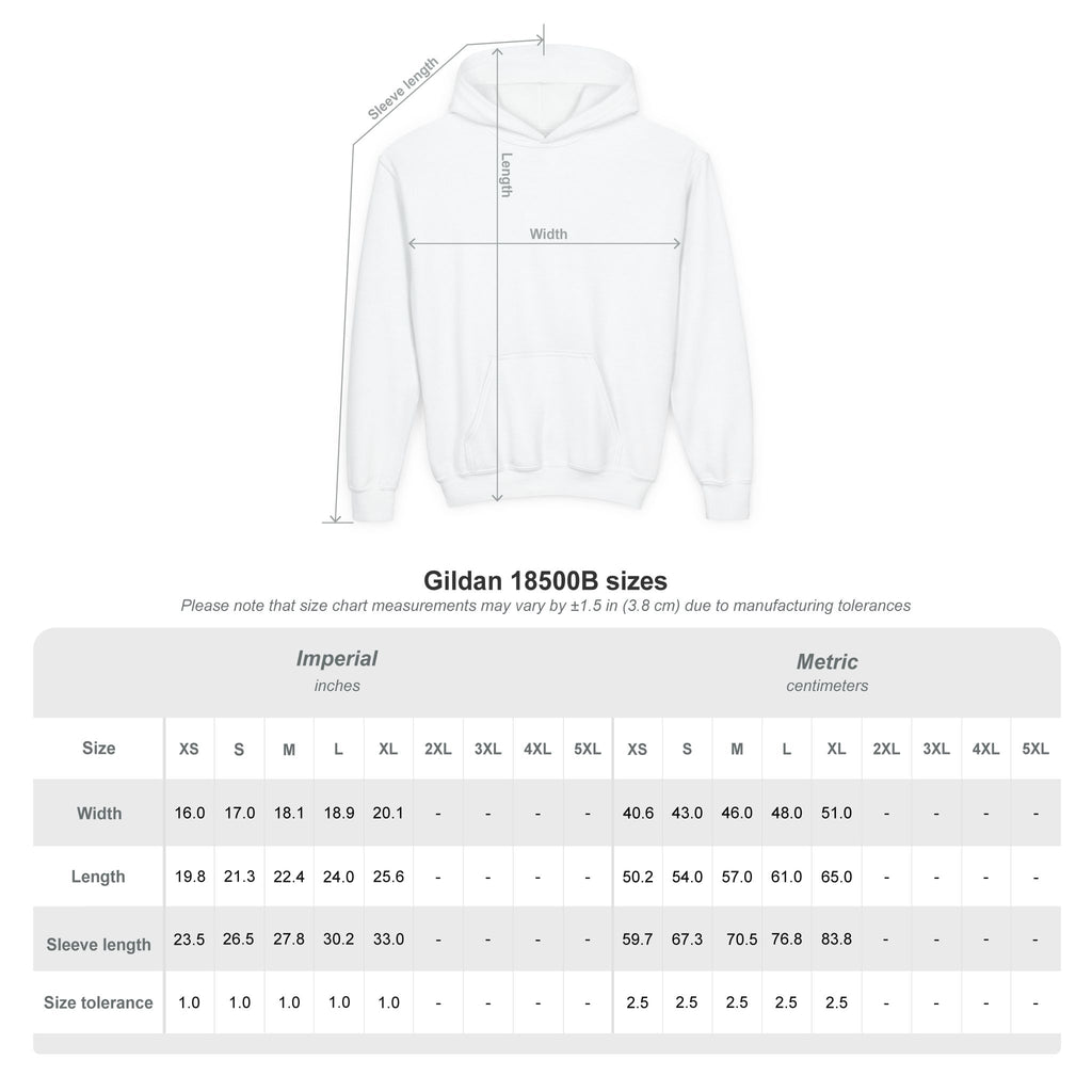 Youth Hooded Sweatshirt - Heavy Blend