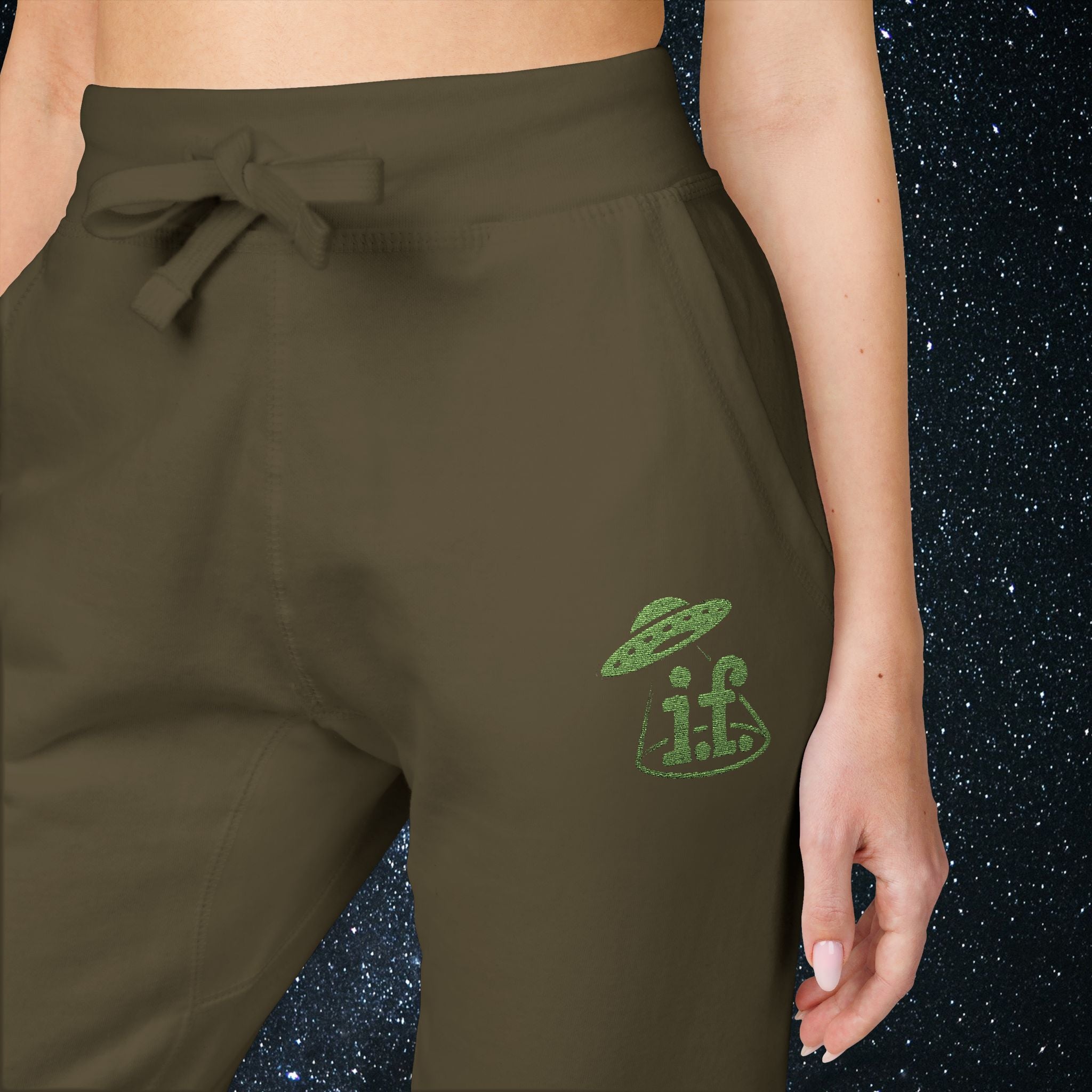 Embroidered Fleece Sweatpants