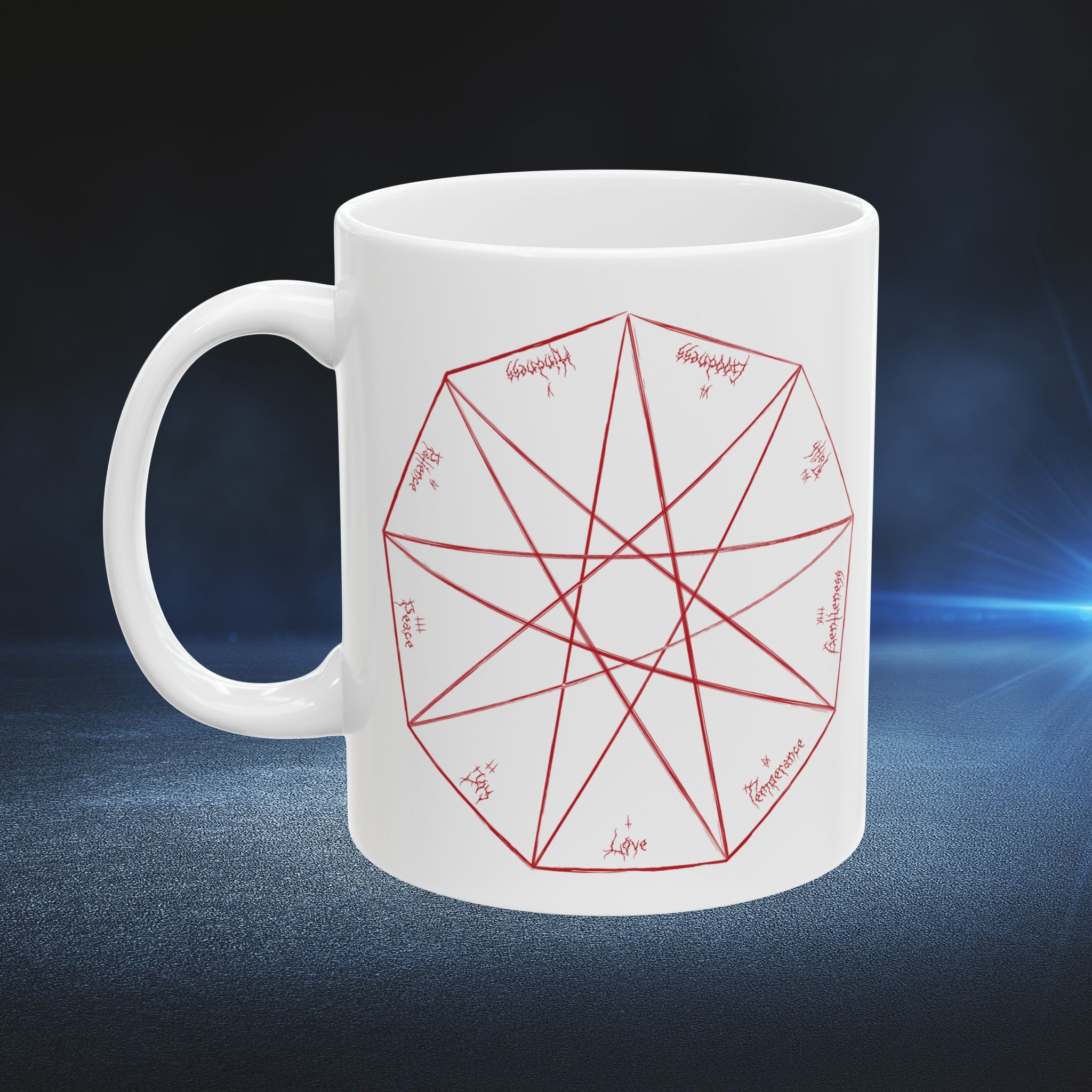 Nonagon Mug | White