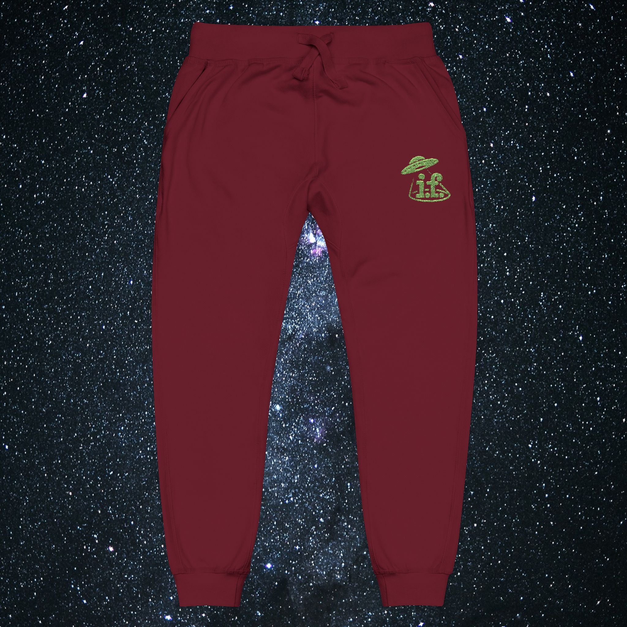 Embroidered Fleece Sweatpants