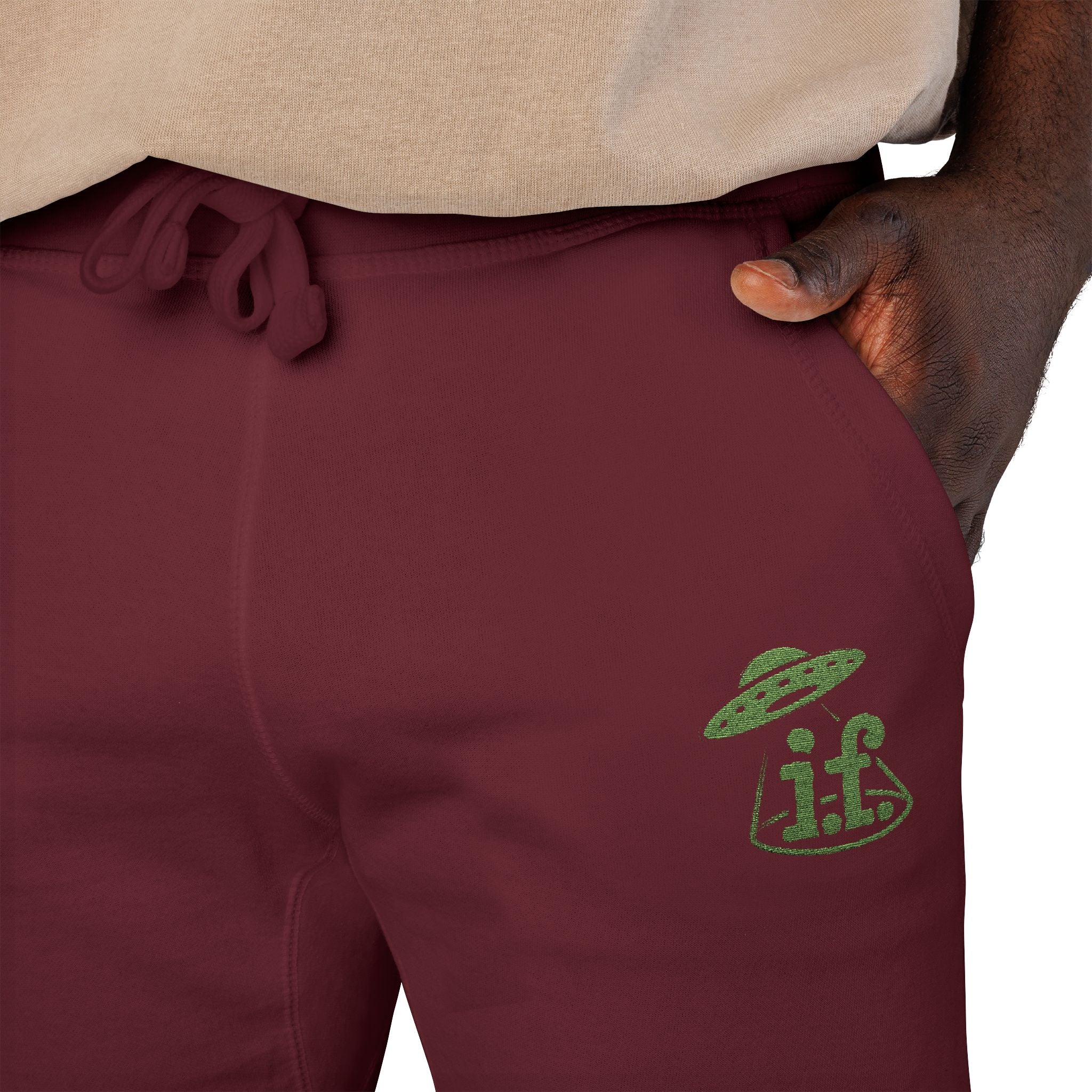 Embroidered Fleece Sweatpants