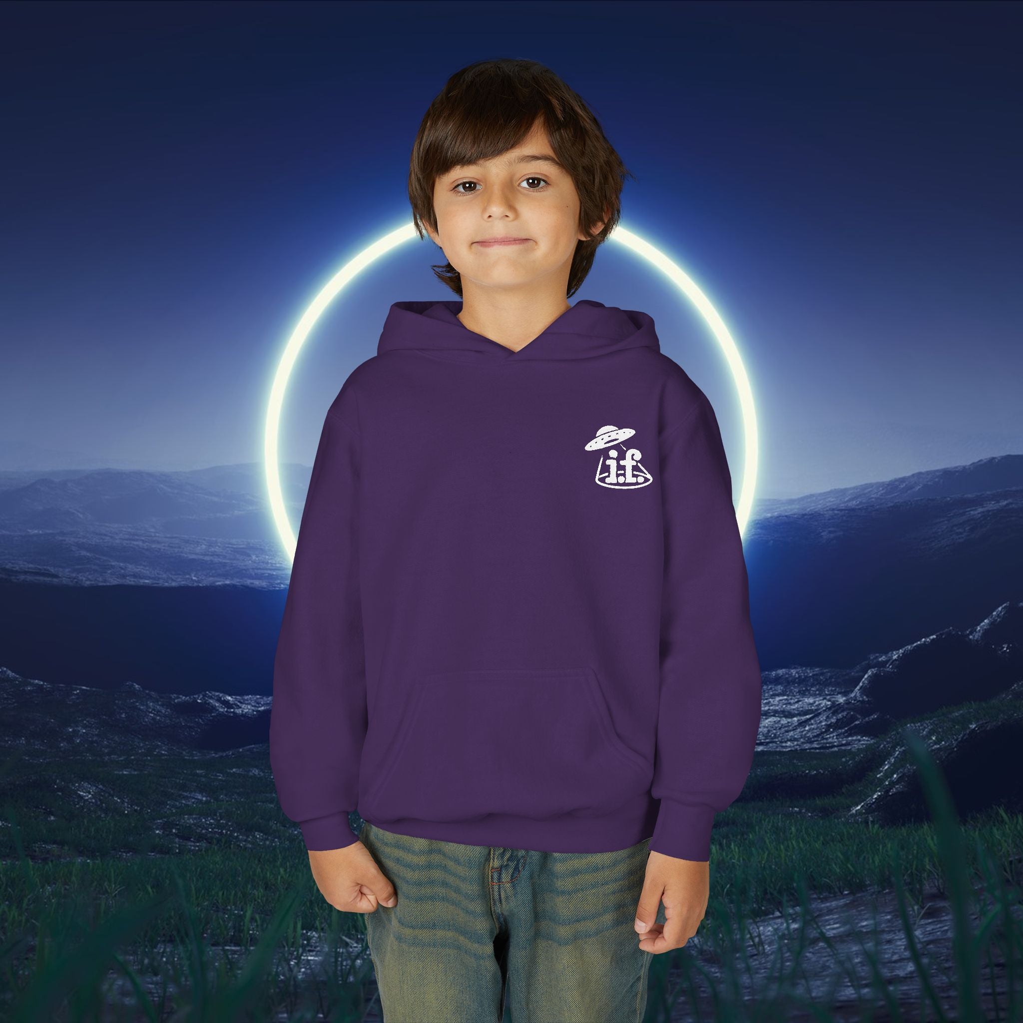 Youth Hooded Sweatshirt - Heavy Blend