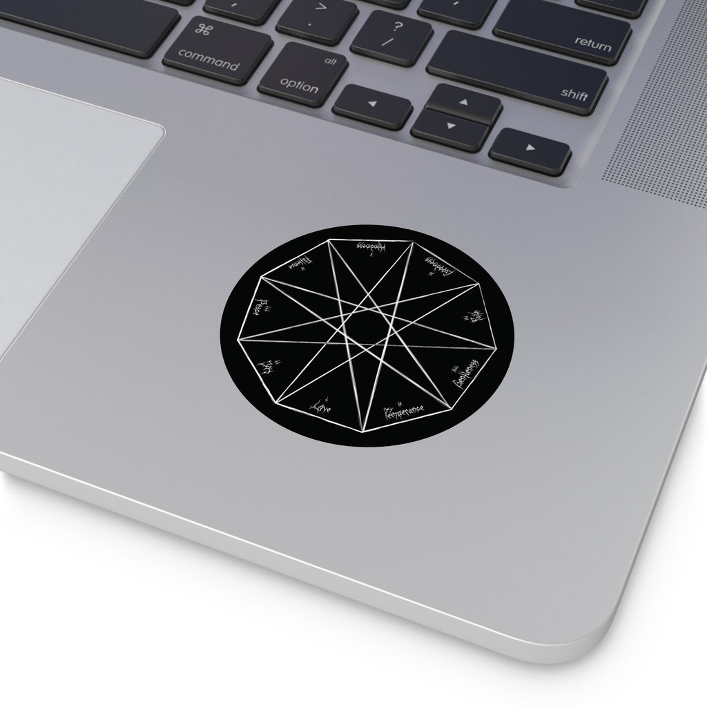 Nonagon Vinyl Sticker