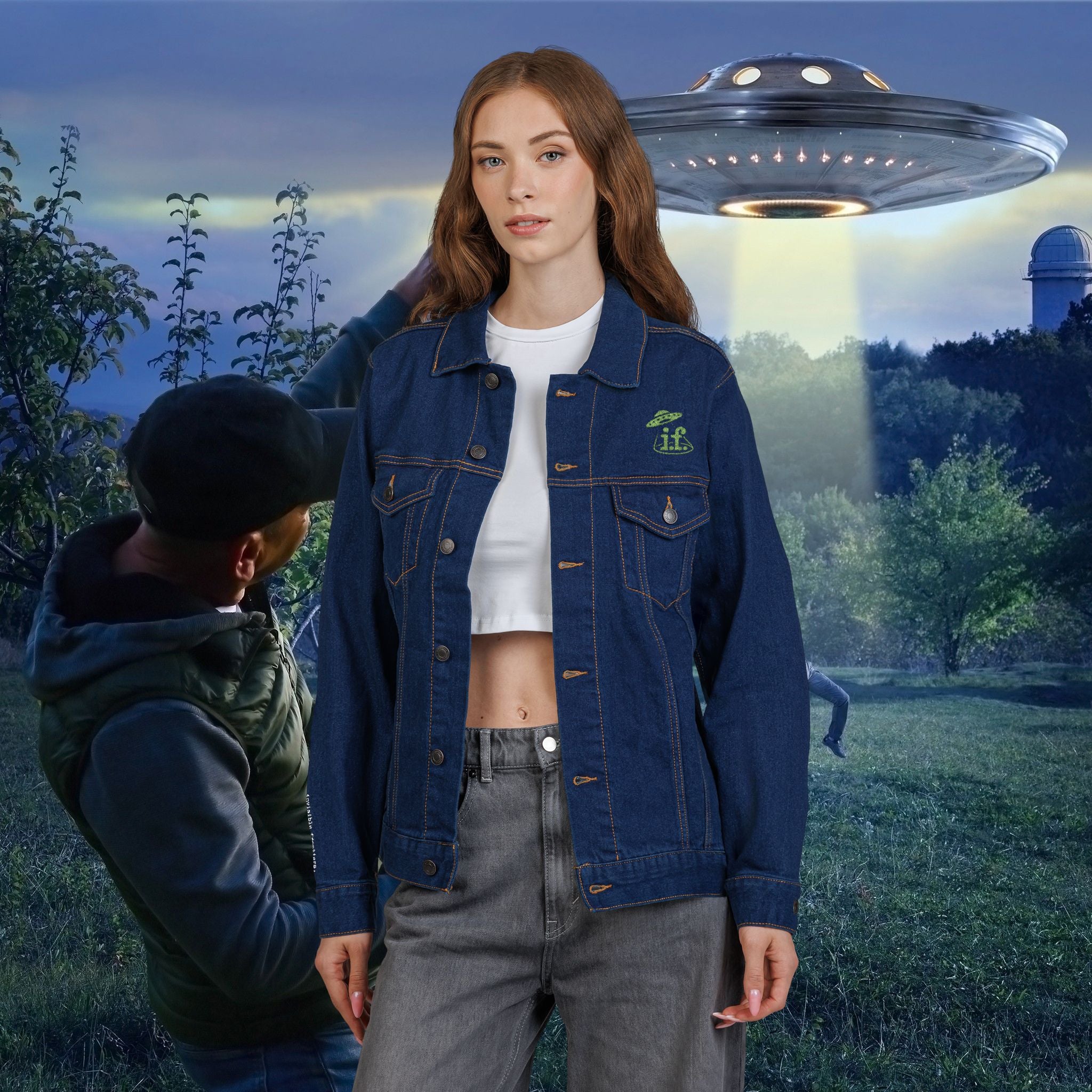 Denim Jacket - Embroidered
